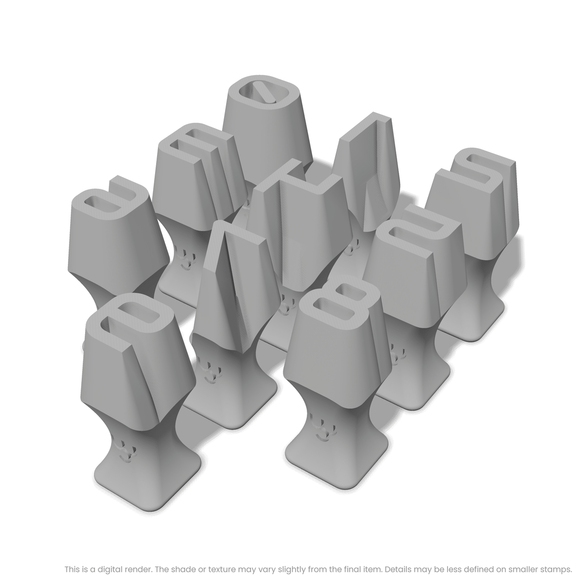 Audiowide | Number Stamp Sets - Ceramind® Tools