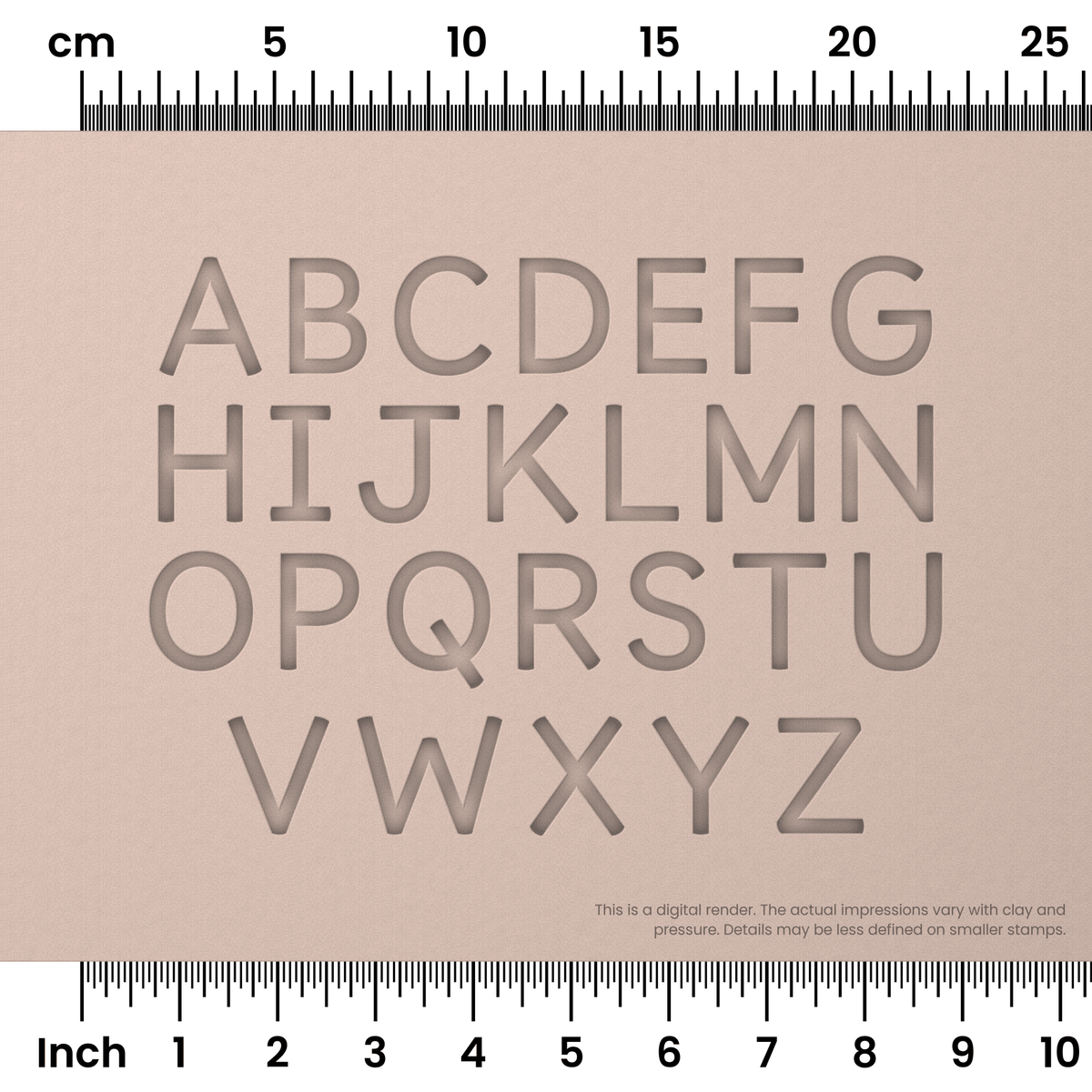 Borel | All Caps | Alphabet Stamp Sets - Ceramind® Tools