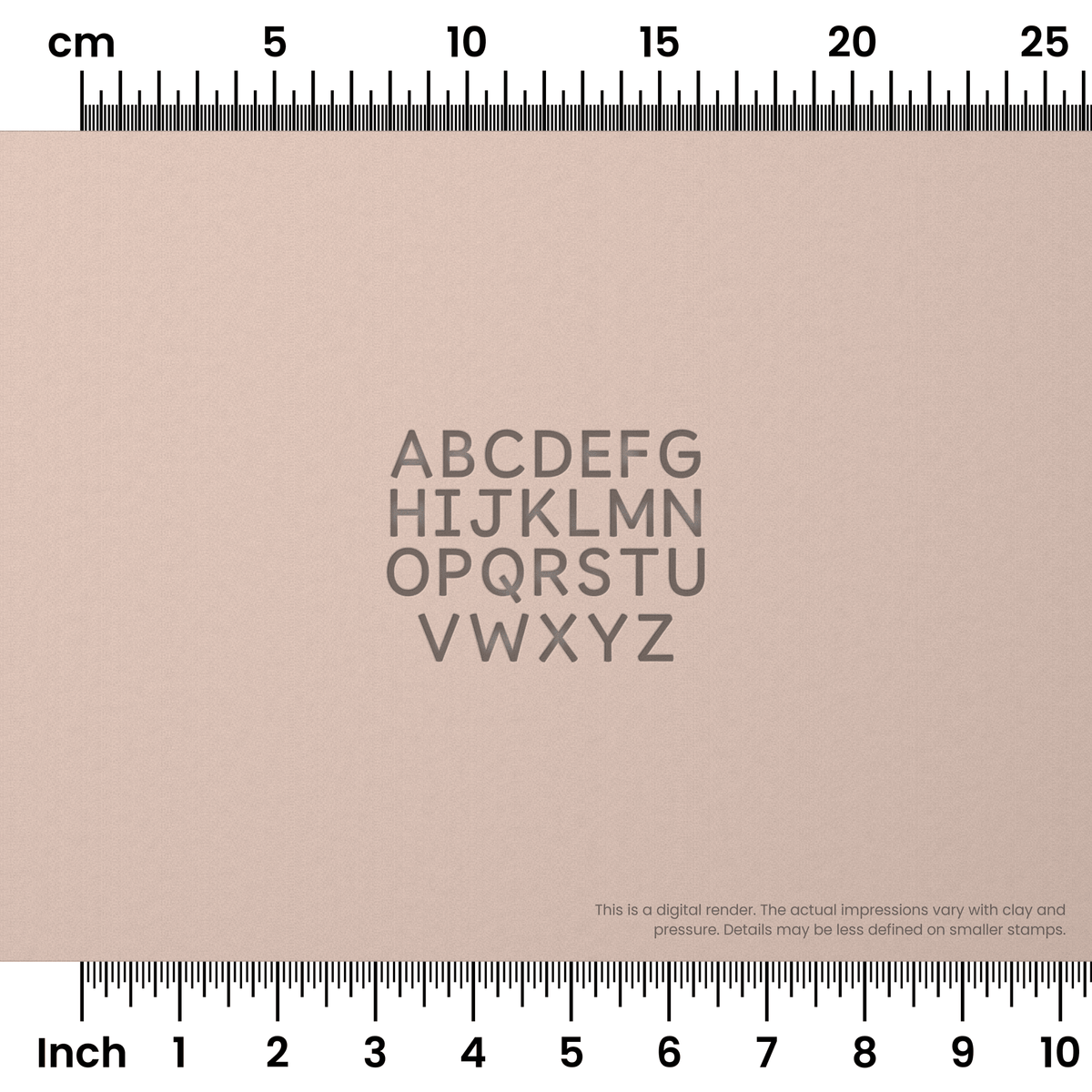 Borel | All Caps | Alphabet Stamp Sets - Ceramind® Tools