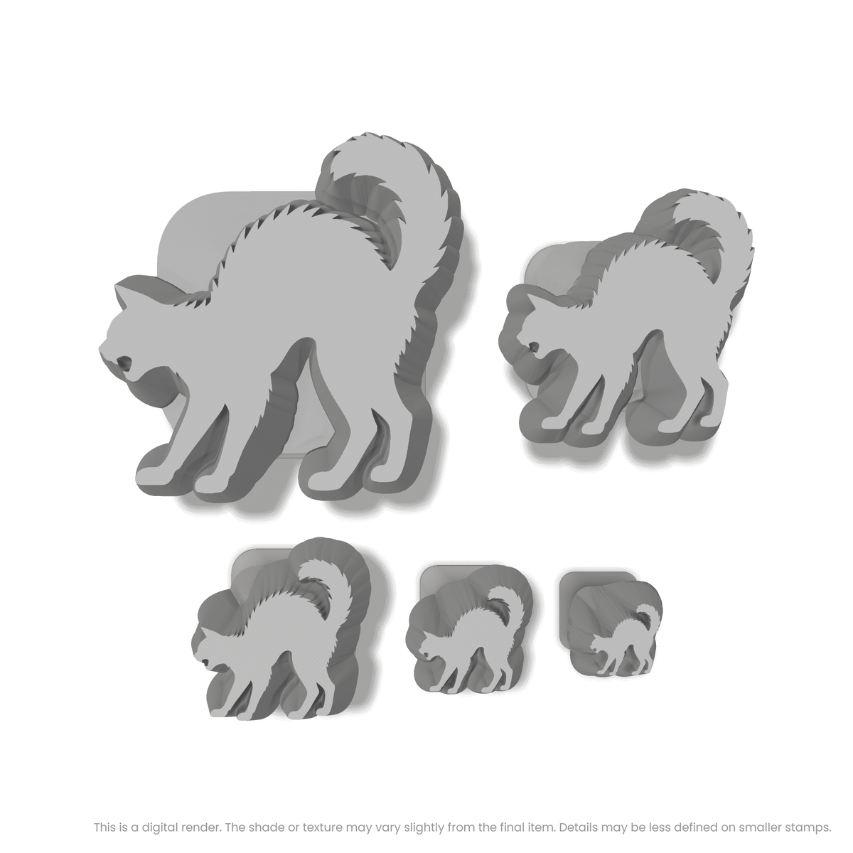 Cat with Arched Back Stamps - Ceramind® Tools