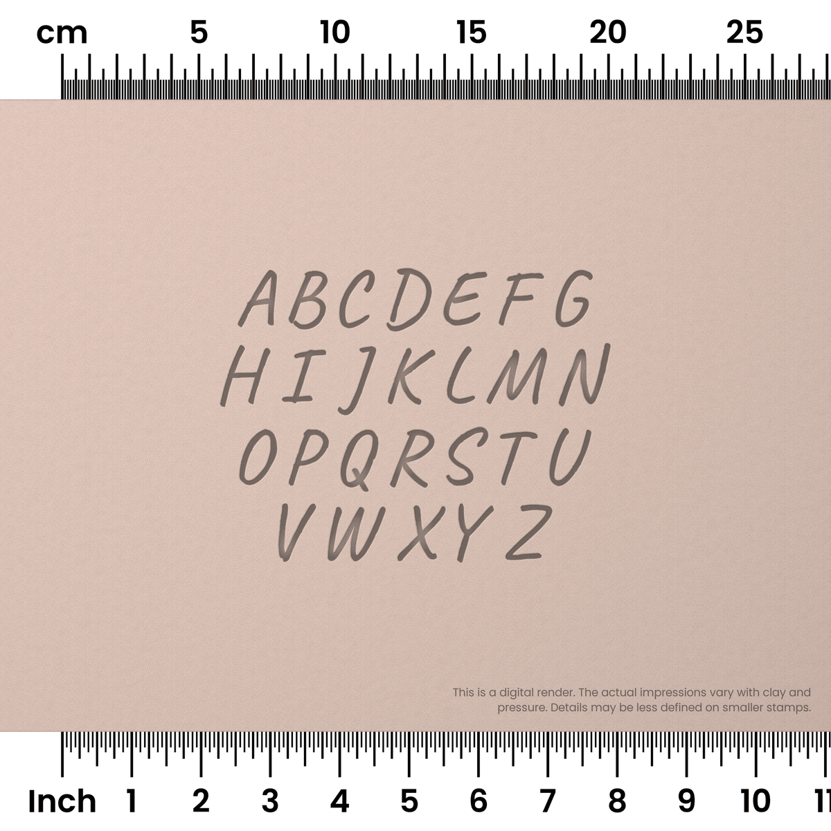 Caveat | All Caps | Alphabet Stamp Sets - Ceramind® Tools