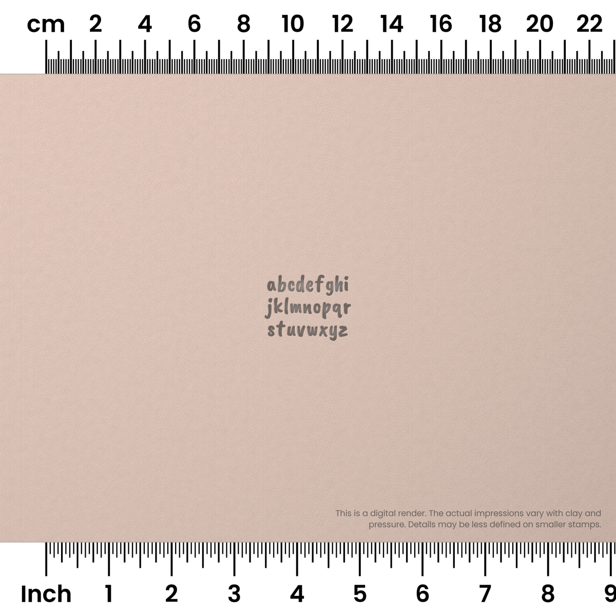 Caveat Brush | Lowercase | Alphabet Stamp Sets - Ceramind® Tools