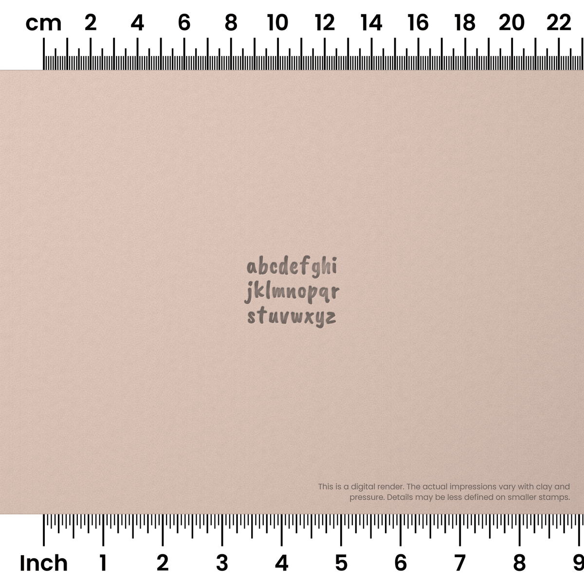 Caveat Brush | Lowercase | Alphabet Stamp Sets - Ceramind® Tools