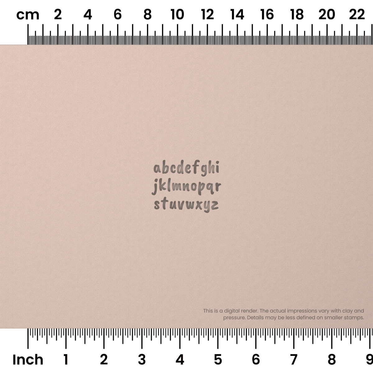 Caveat Brush | Lowercase | Alphabet Stamp Sets - Ceramind® Tools