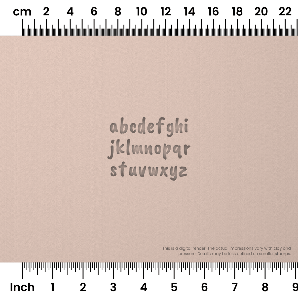 Caveat Brush | Lowercase | Alphabet Stamp Sets - Ceramind® Tools