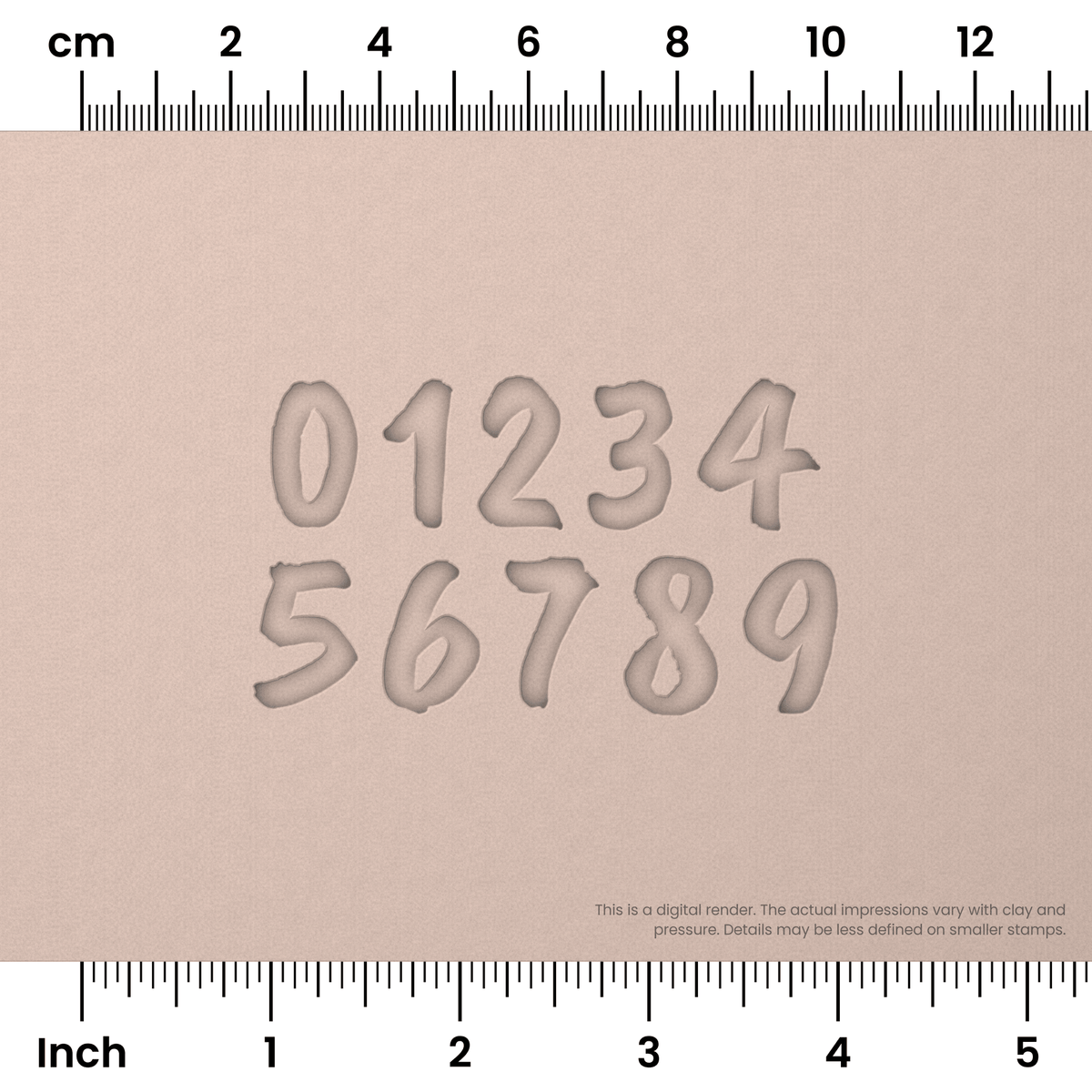Caveat Brush | Number Stamp Sets - Ceramind® Tools