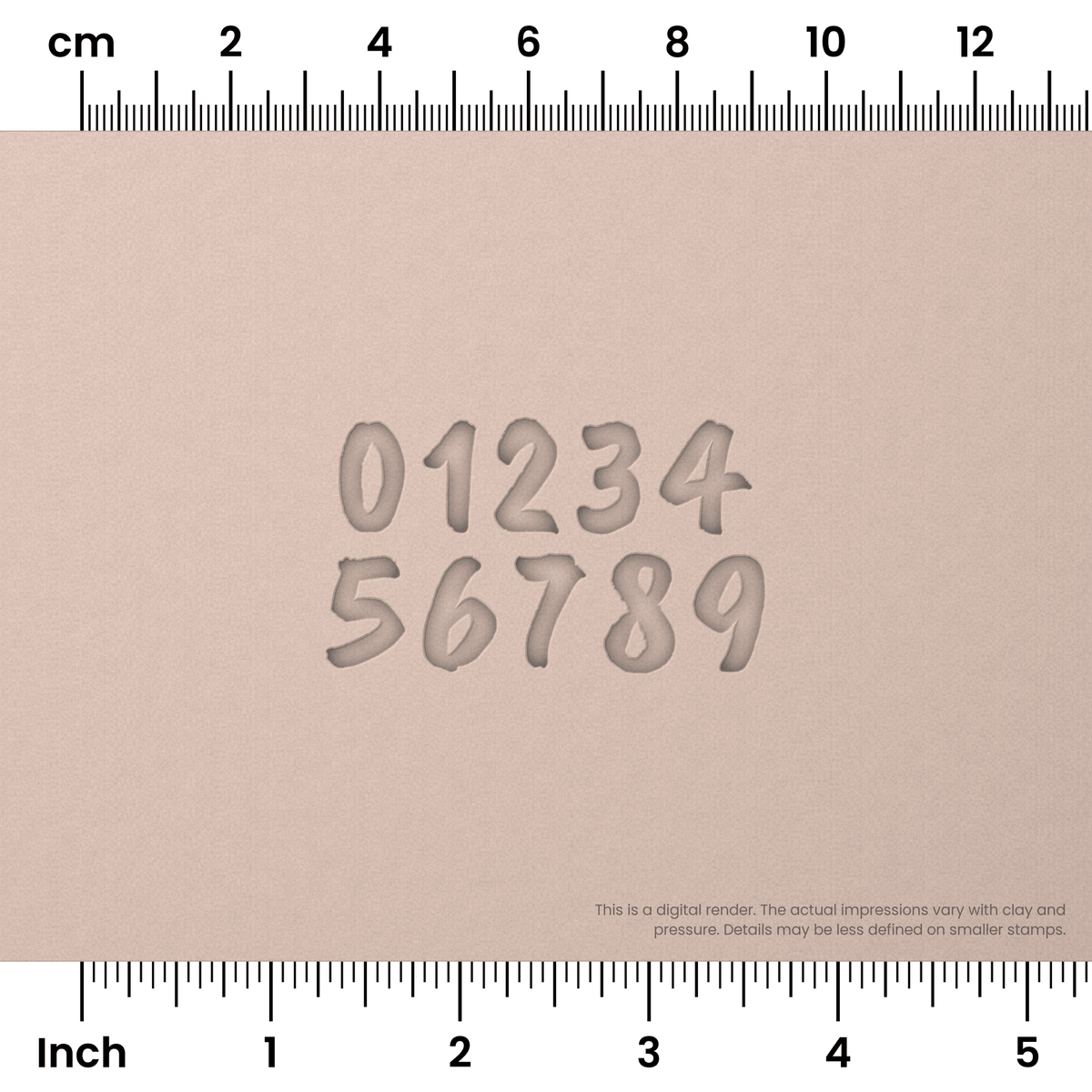 Caveat Brush | Number Stamp Sets - Ceramind® Tools