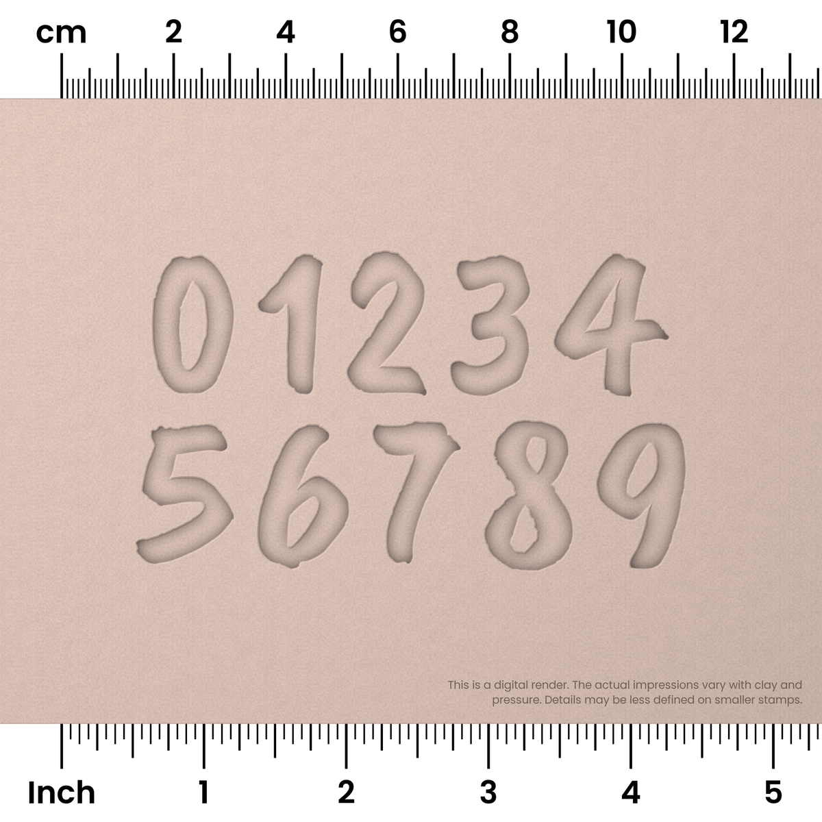 Caveat Brush | Number Stamp Sets - Ceramind® Tools