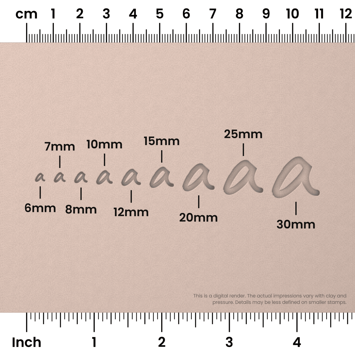 Caveat | Lowercase | Alphabet Stamp Sets - Ceramind® Tools