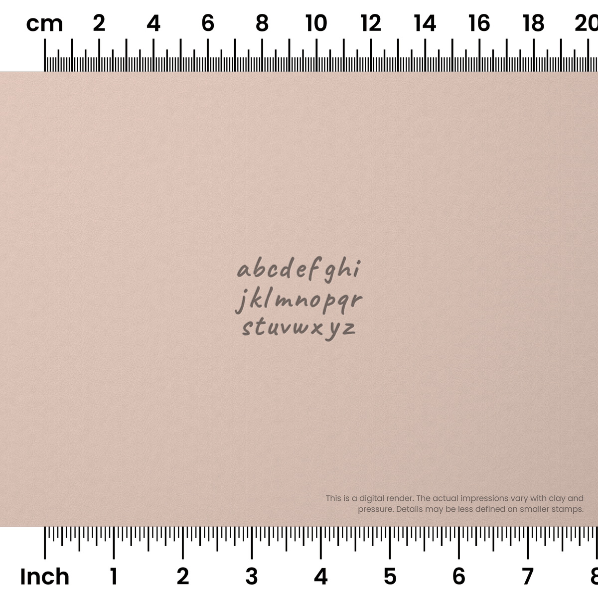 Caveat | Lowercase | Alphabet Stamp Sets - Ceramind® Tools