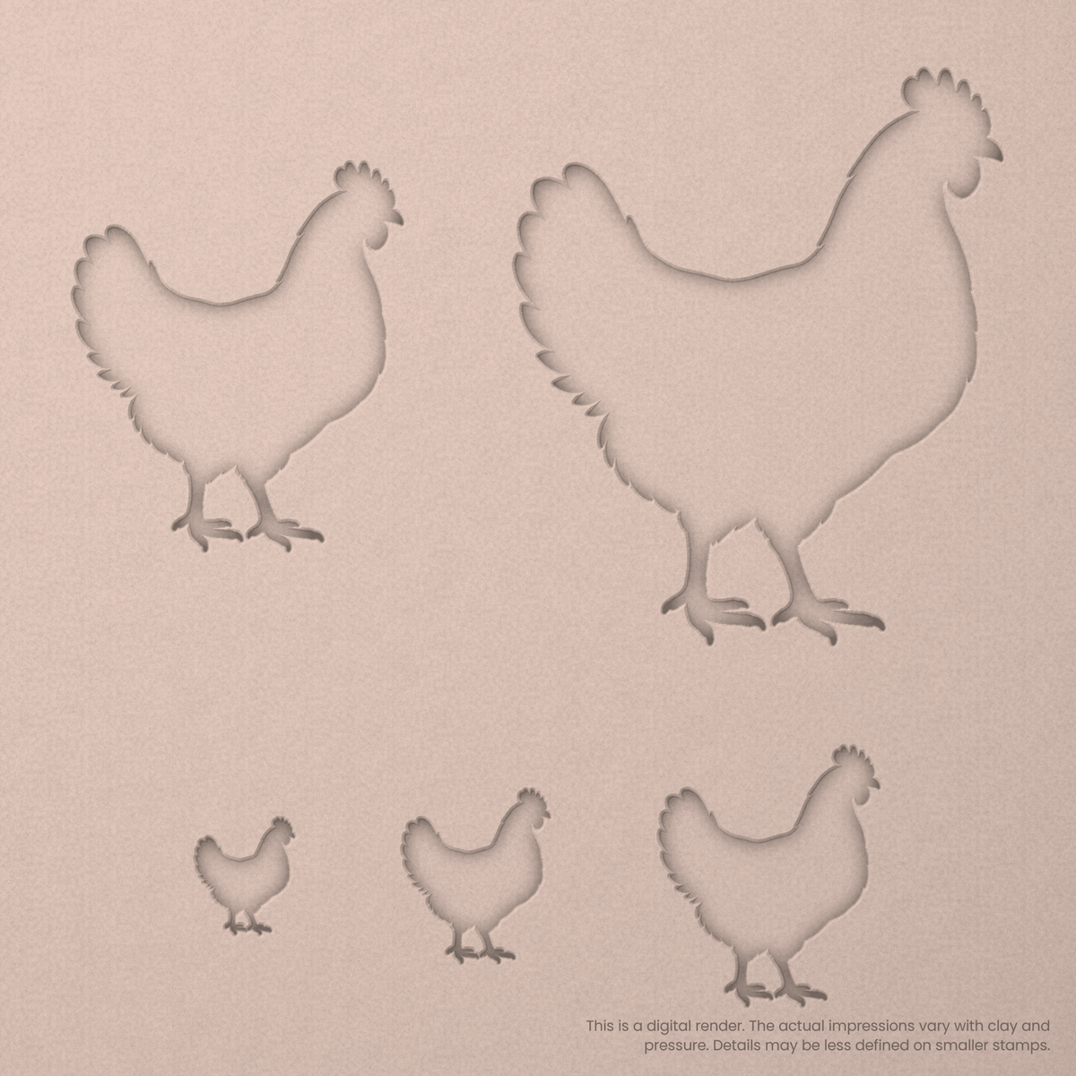 Chicken Stamps - Ceramind® Tools