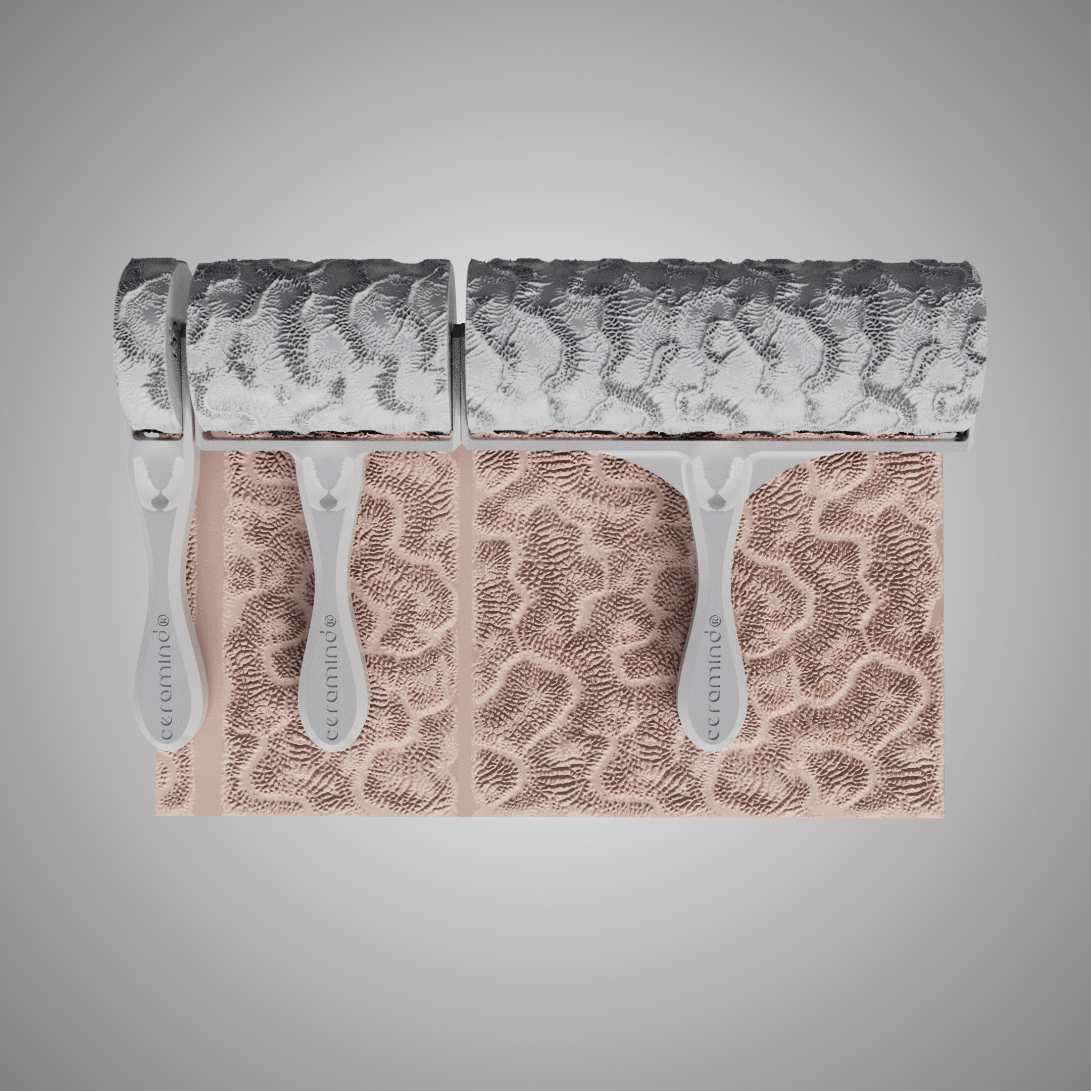 Clay Texture Roller - Coral Texture - Variation 01 - Ceramind® Tools