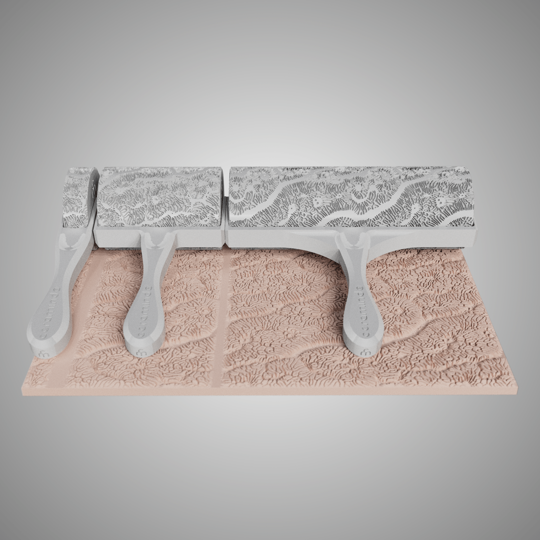 Clay Texture Roller - Coral Texture - Variation 03 - Ceramind® Tools