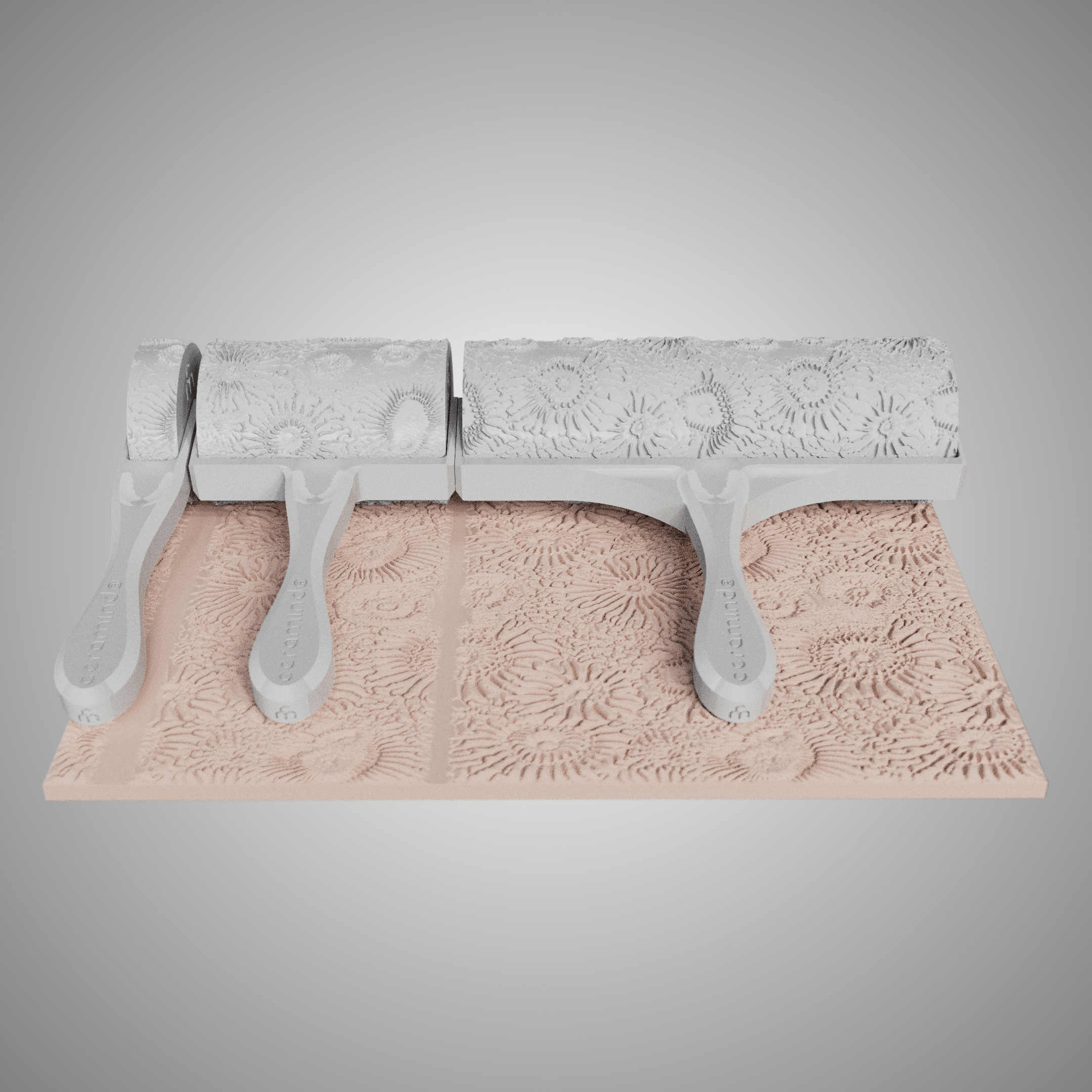 Clay Texture Roller - Coral Texture - Variation 04 - Ceramind® Tools