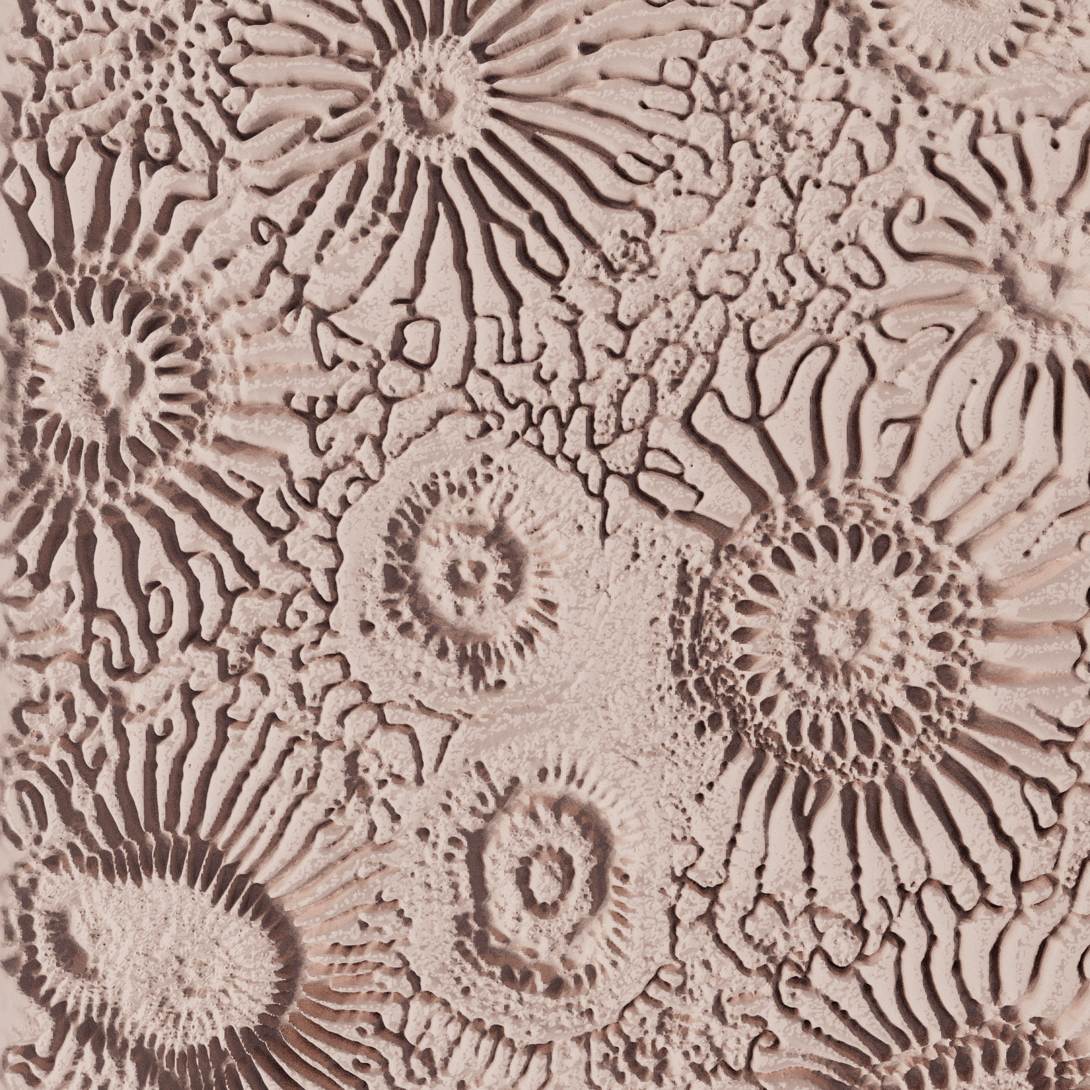 Clay Texture Roller - Coral Texture - Variation 04 - Ceramind® Tools