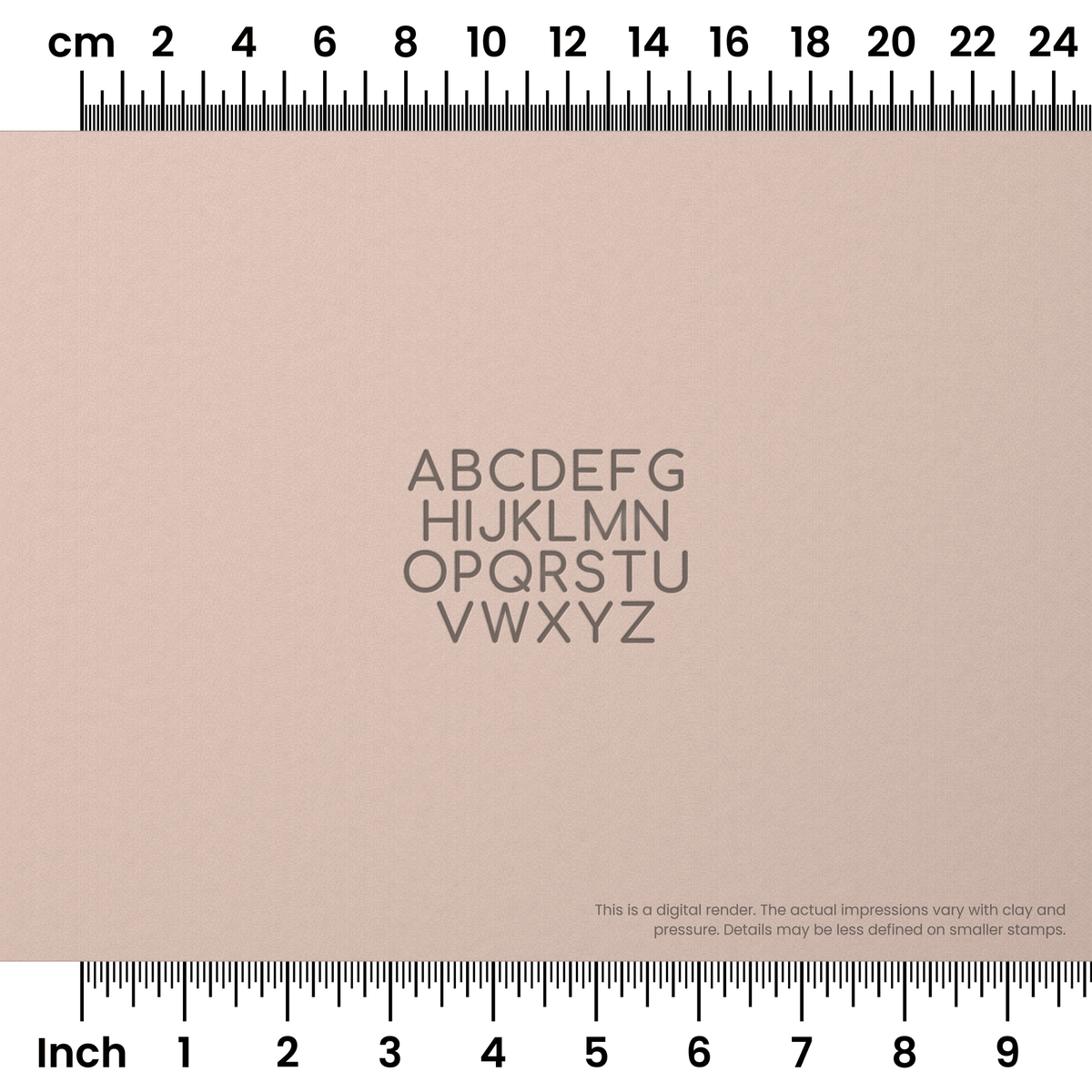 Comfortaa | All Caps | Alphabet Stamp Sets - Ceramind® Tools