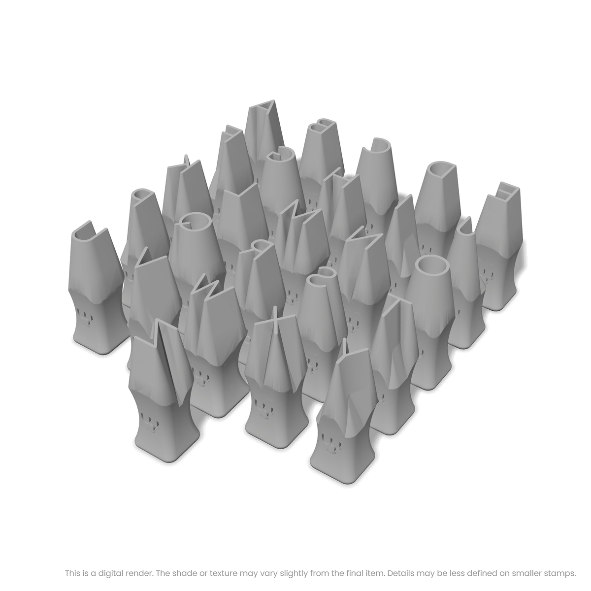 Comfortaa | All Caps | Alphabet Stamp Sets - Ceramind® Tools