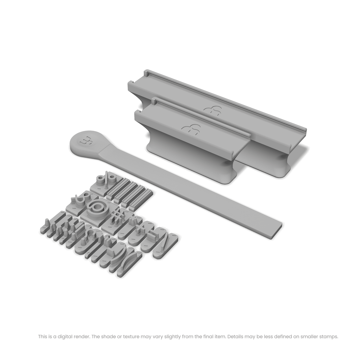 Comfortaa | Font Rail Stamp Sets | Letters, Numbers, and Symbols - Ceramind® Tools