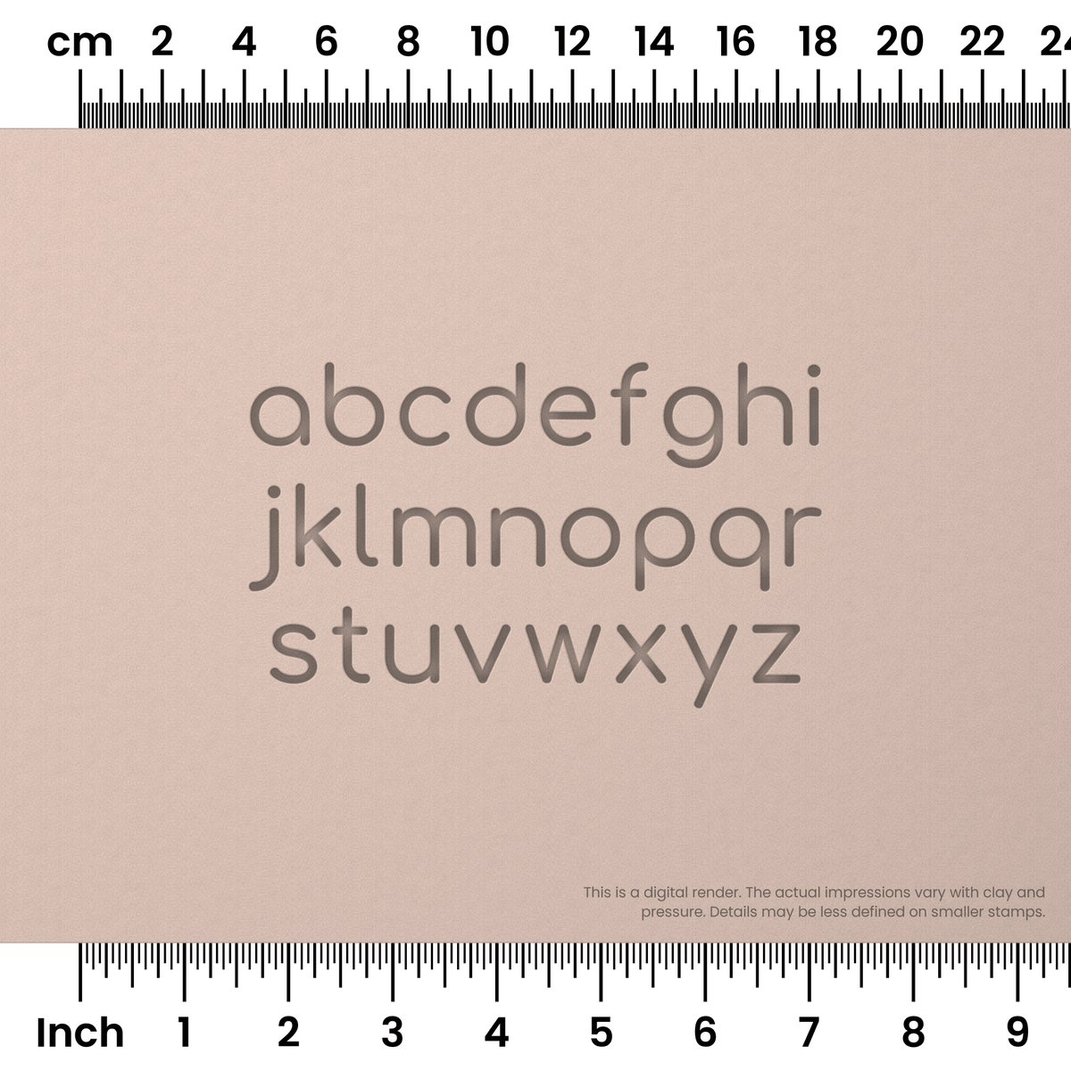 Comfortaa | Lowercase | Alphabet Stamp Sets - Ceramind® Tools
