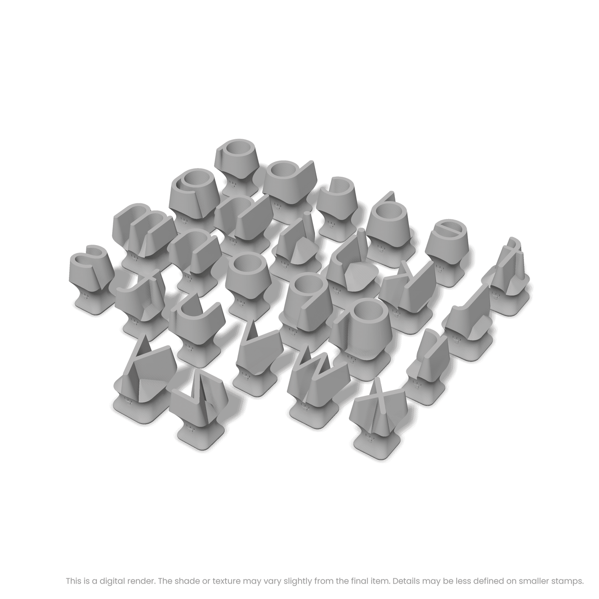 Comfortaa | Lowercase | Alphabet Stamp Sets - Ceramind® Tools