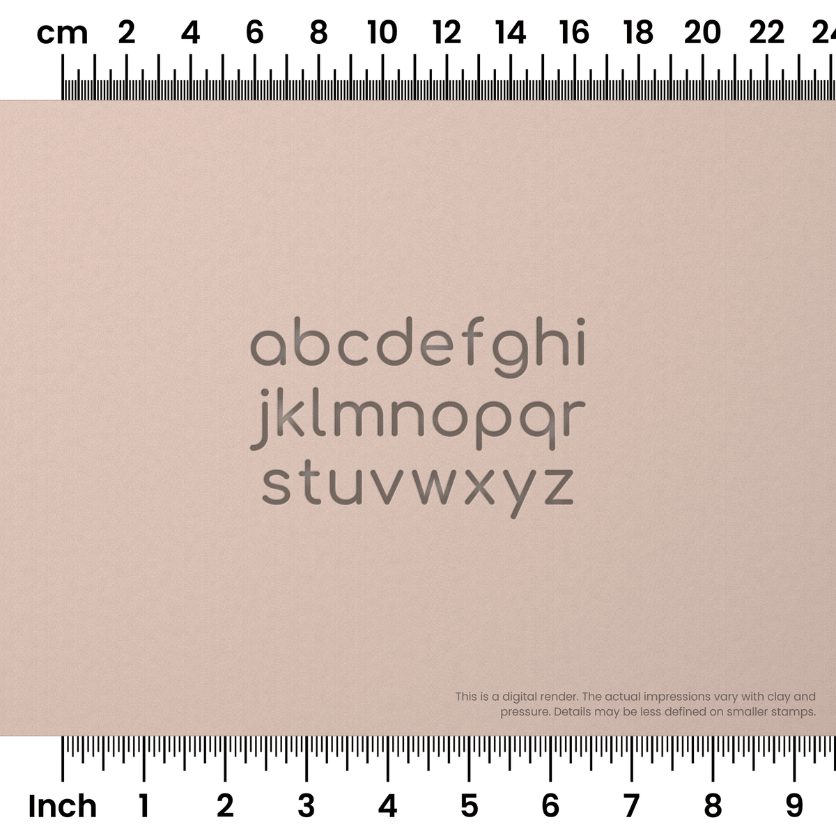 Comfortaa | Lowercase | Alphabet Stamp Sets - Ceramind® Tools