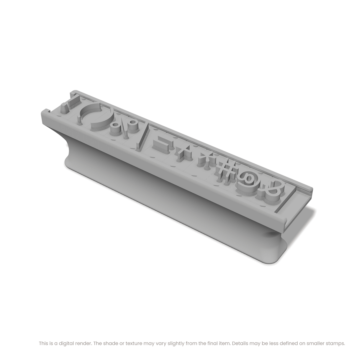 Courier Prime | Font Rail Stamp Sets | Letters, Numbers, and Symbols - Ceramind® Tools