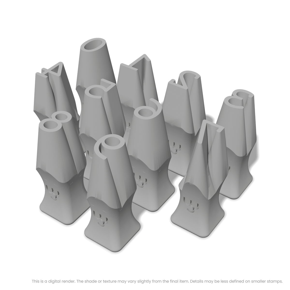 Courier Prime | Number Stamp Sets - Ceramind® Tools