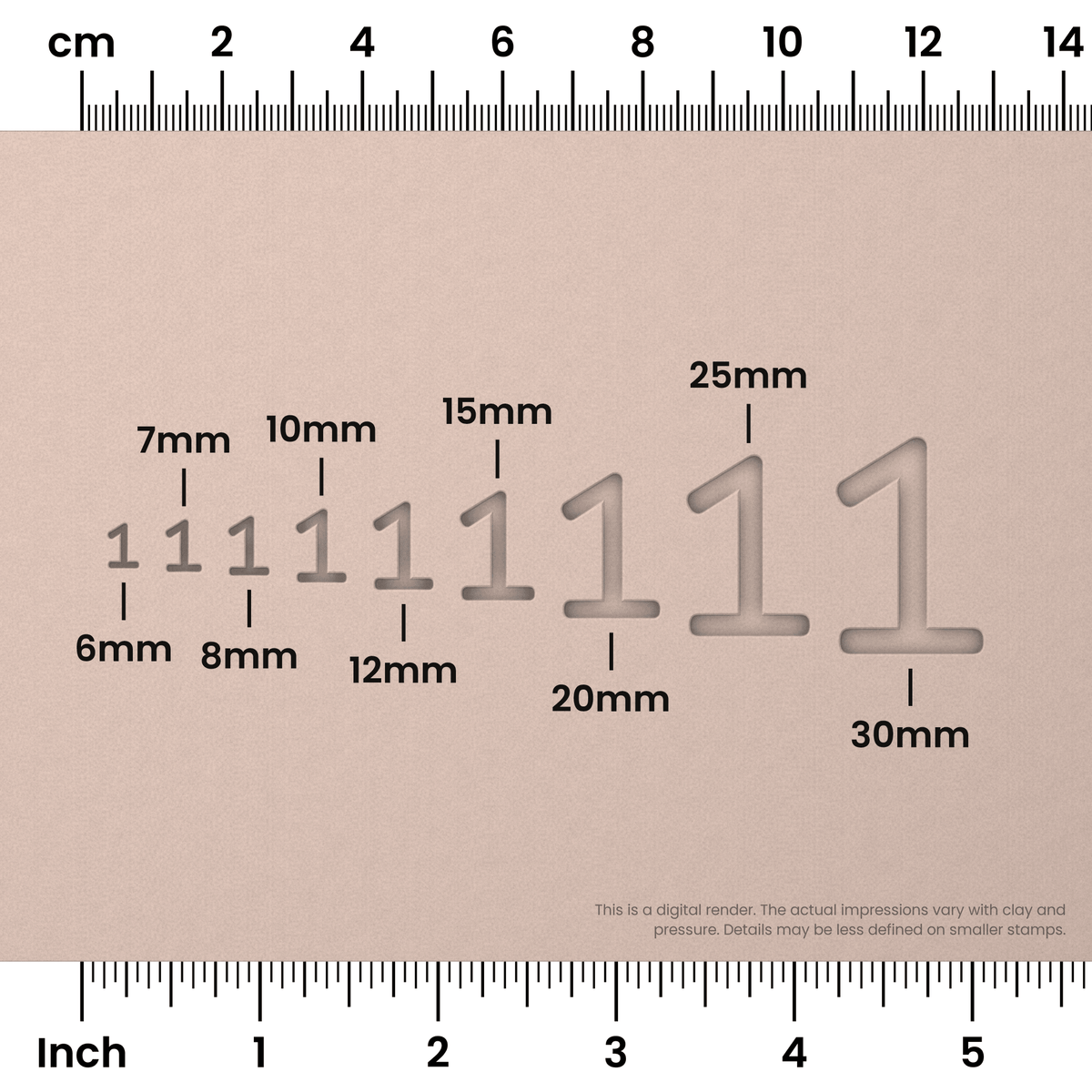 Courier Prime | Number Stamp Sets - Ceramind® Tools