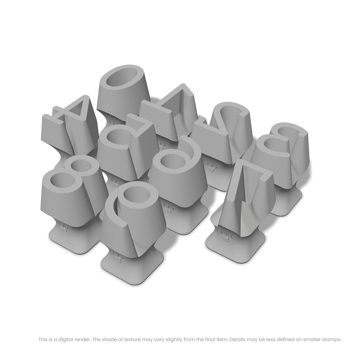Courier Prime | Number Stamp Sets - Ceramind® Tools