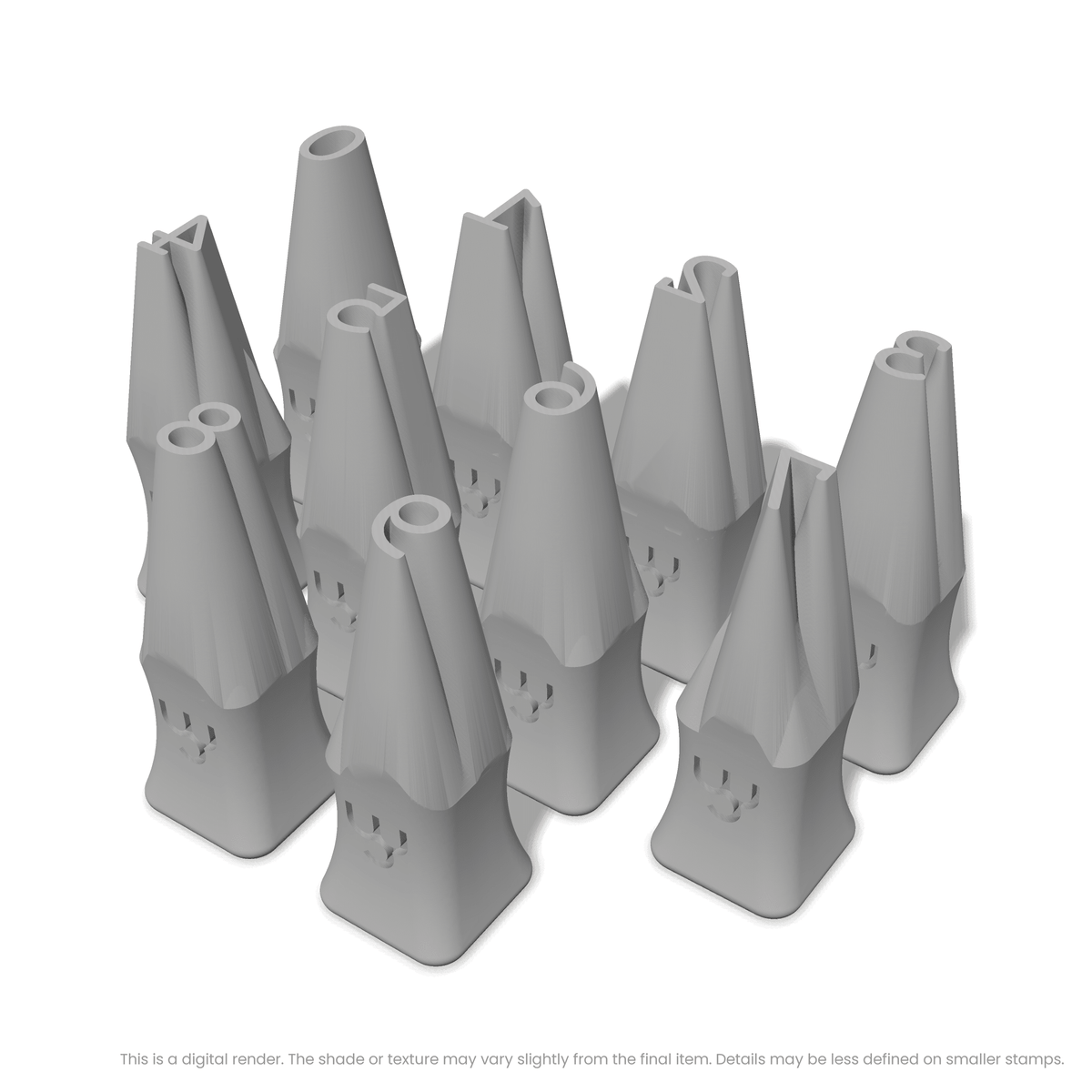 Courier Prime | Number Stamp Sets - Ceramind® Tools