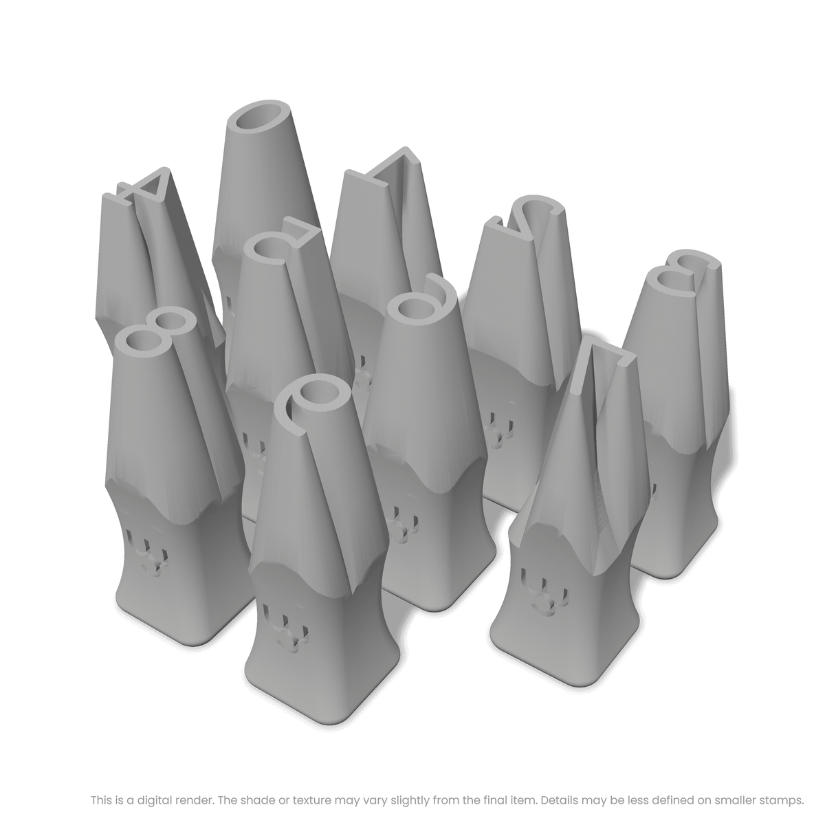 Courier Prime | Number Stamp Sets - Ceramind® Tools