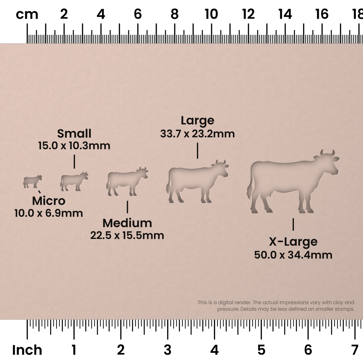Cow Stamps - Ceramind® Tools