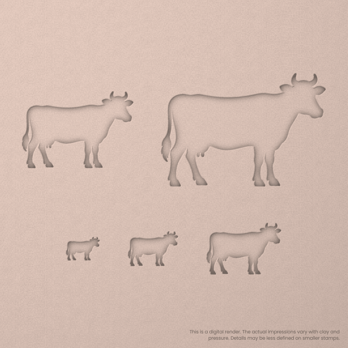 Cow Stamps - Ceramind® Tools