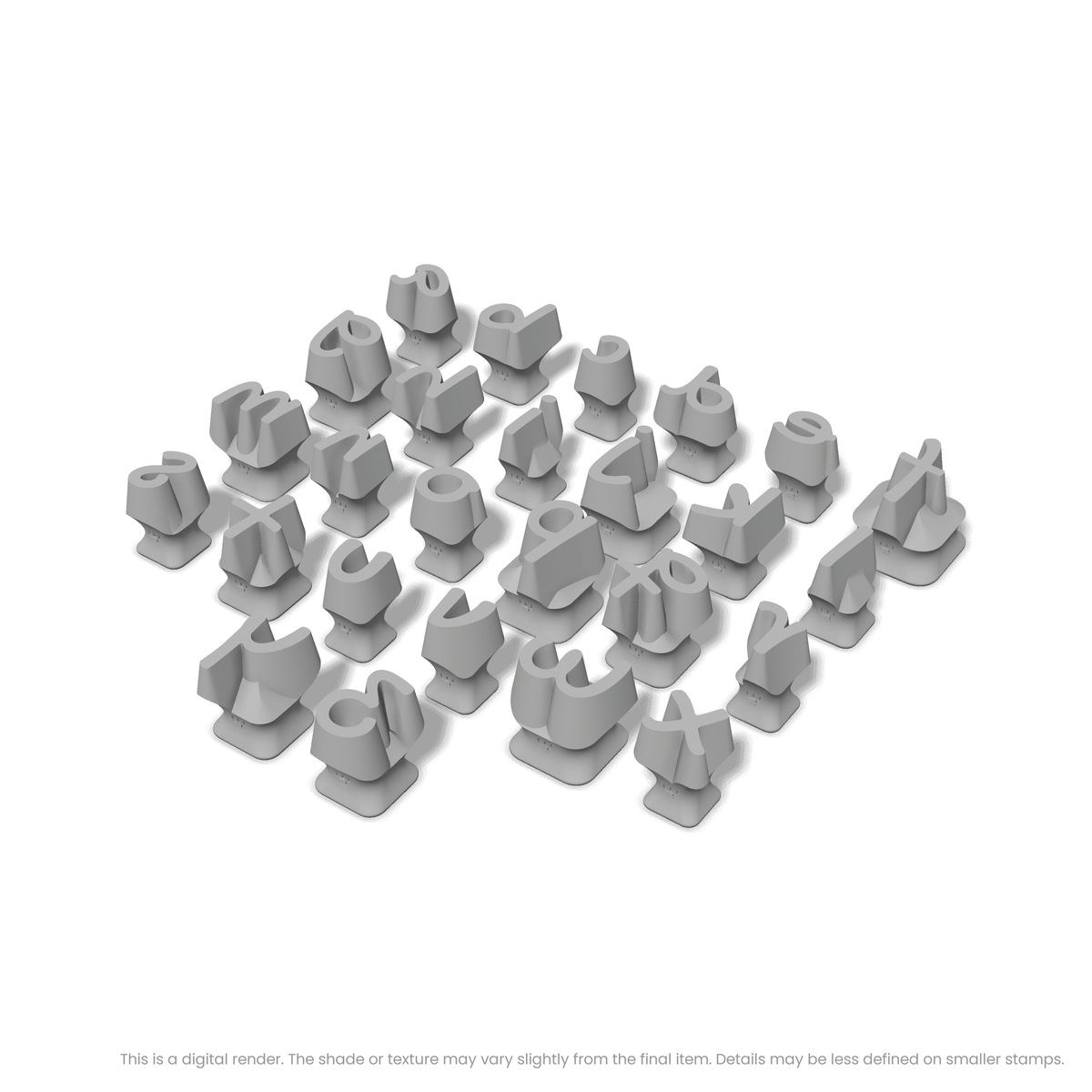 Gochi Hand | Lowercase | Alphabet Stamp Sets - Ceramind® Tools