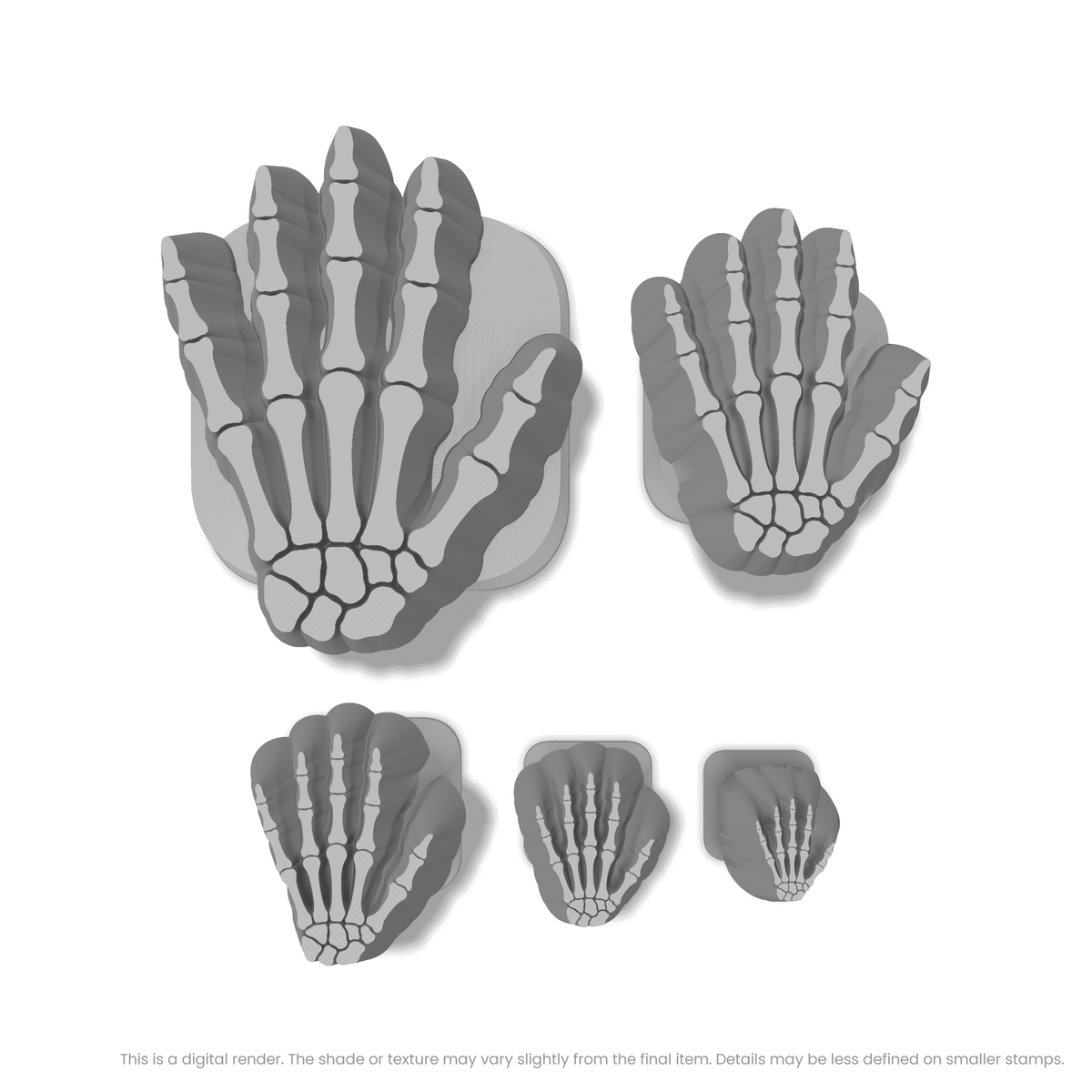 Halloween Skeleton Hand Stamps - Ceramind® Tools