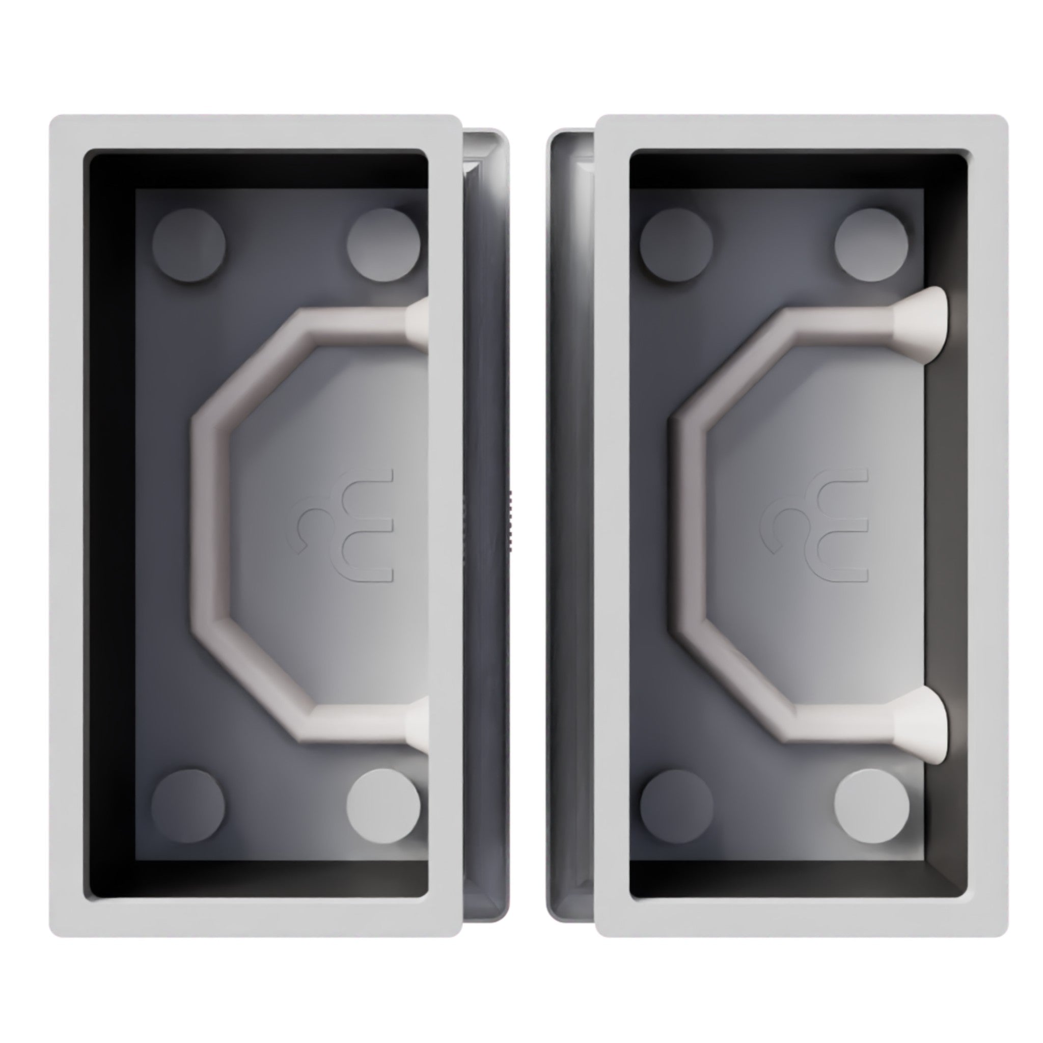 Hexagon Handle | Master Slip Casting Mold Kit | 3 Styles, 7 Sizes, 21 Total Variations - Ceramind® Tools