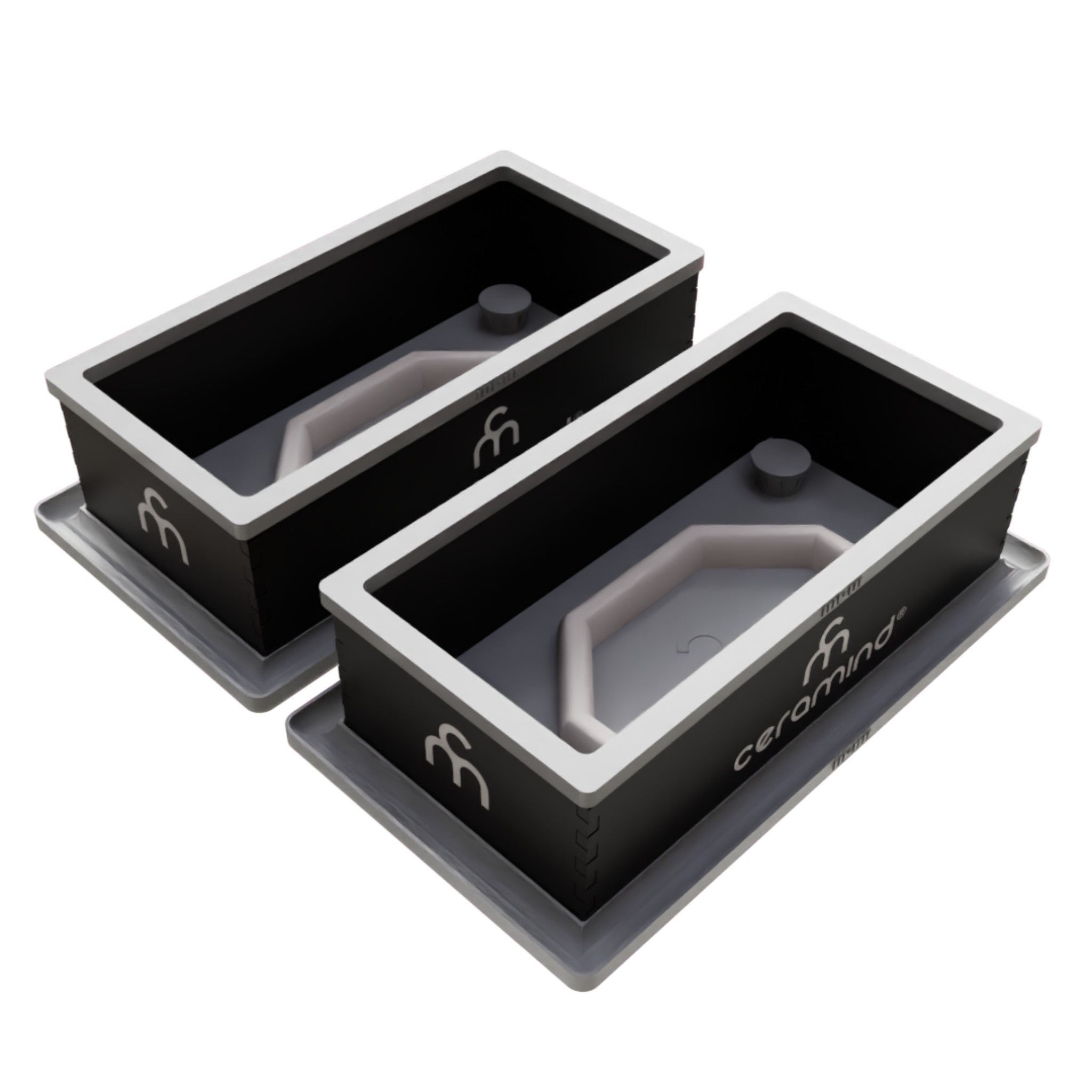 Hexagon Handle | Master Slip Casting Mold Kit | 3 Styles, 7 Sizes, 21 Total Variations - Ceramind® Tools