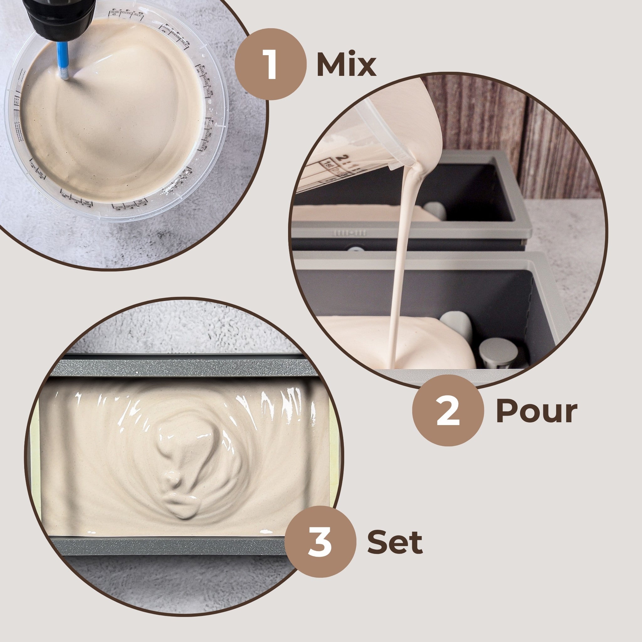 Hexagon Handle | Master Slip Casting Mold Kit | 3 Styles, 7 Sizes, 21 Total Variations - Ceramind® Tools