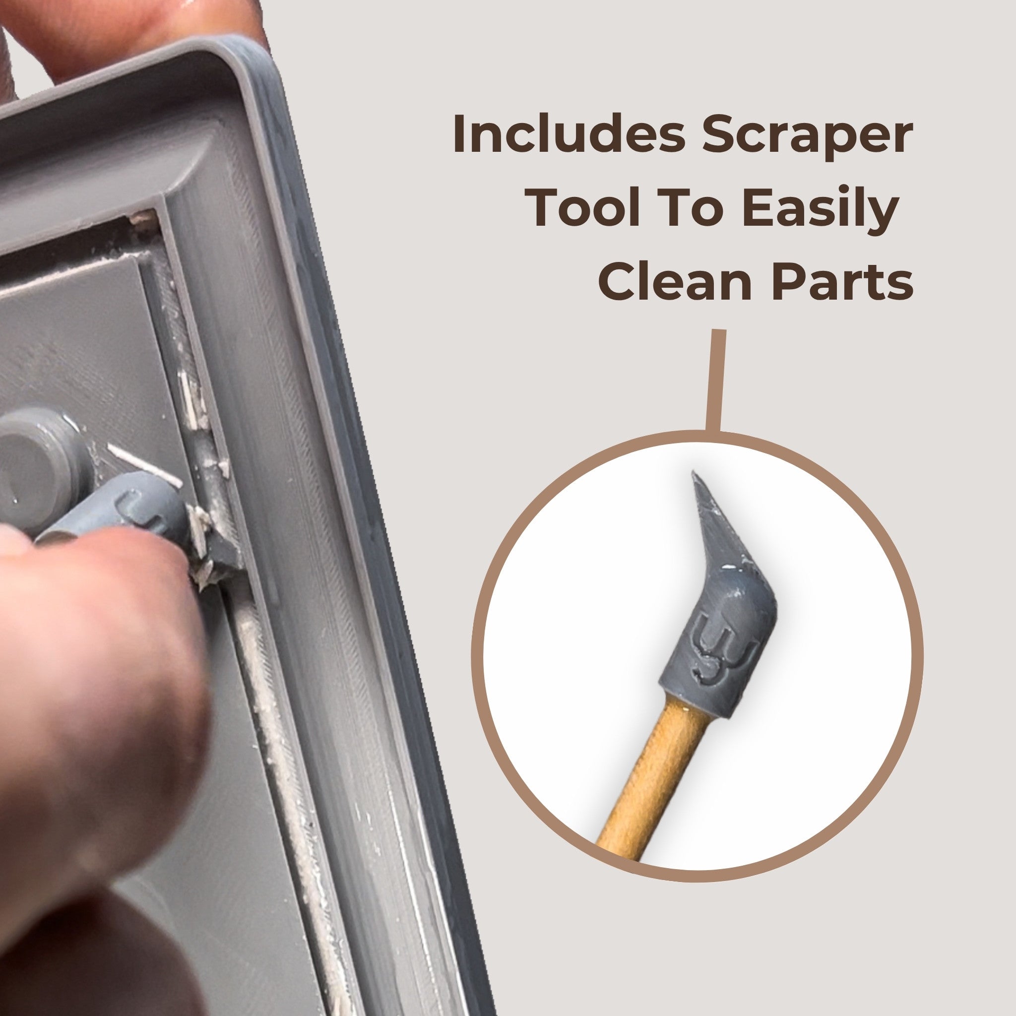 Hexagon Handle | Master Slip Casting Mold Kit | 3 Styles, 7 Sizes, 21 Total Variations - Ceramind® Tools