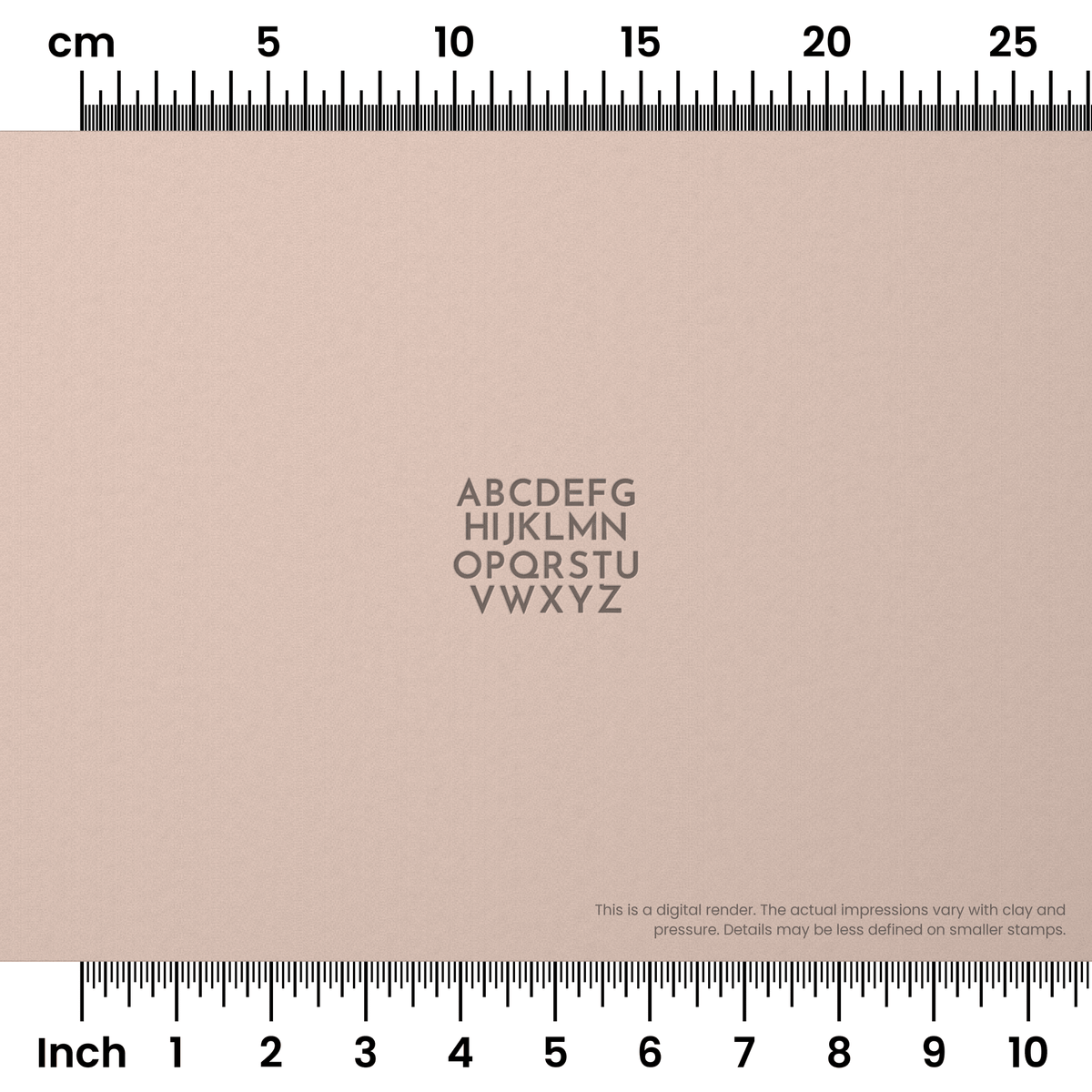 Josefin Sans | All Caps | Alphabet Stamp Sets - Ceramind® Tools