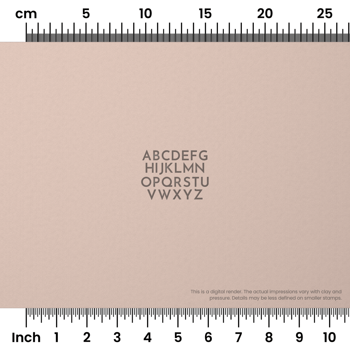 Josefin Sans | All Caps | Alphabet Stamp Sets - Ceramind® Tools