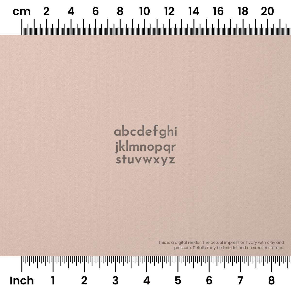 Josefin Sans | Lowercase | Alphabet Stamp Sets - Ceramind® Tools