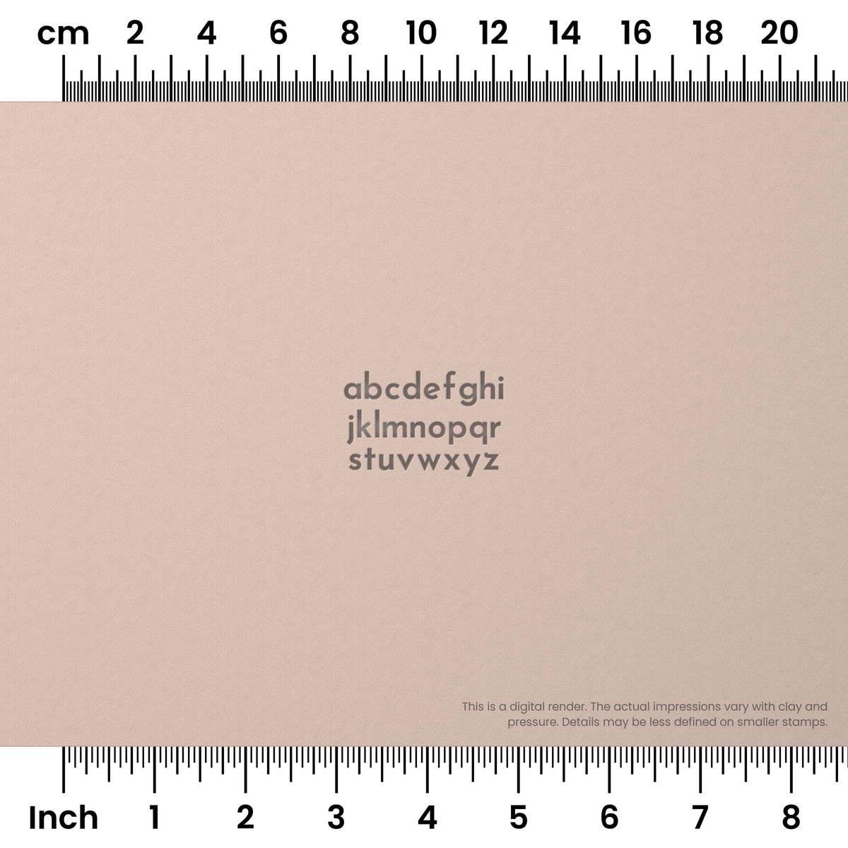 Josefin Sans | Lowercase | Alphabet Stamp Sets - Ceramind® Tools