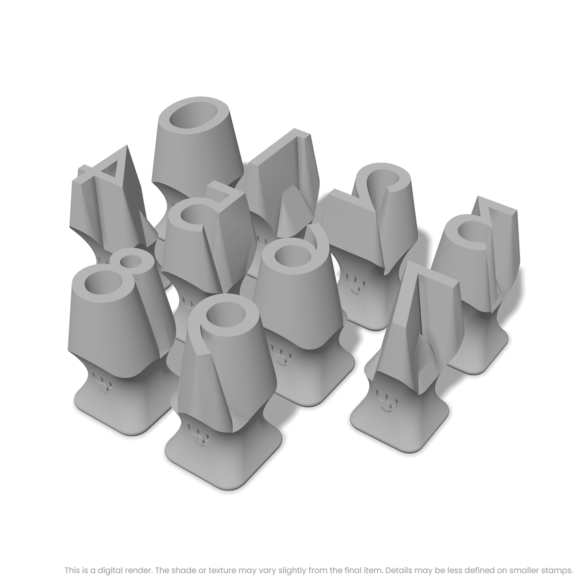Josefin Sans | Number Stamp Sets - Ceramind® Tools