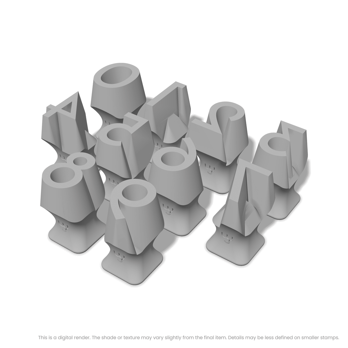 Josefin Sans | Number Stamp Sets - Ceramind® Tools