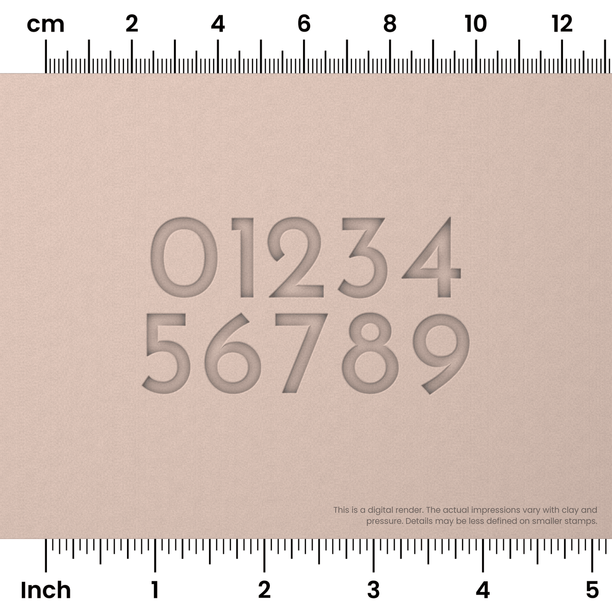 Josefin Sans | Number Stamp Sets - Ceramind® Tools