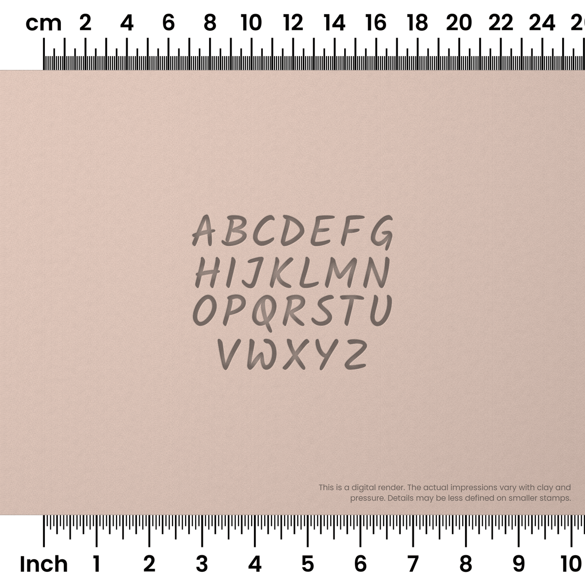 Kalam | All Caps | Alphabet Stamp Sets - Ceramind® Tools