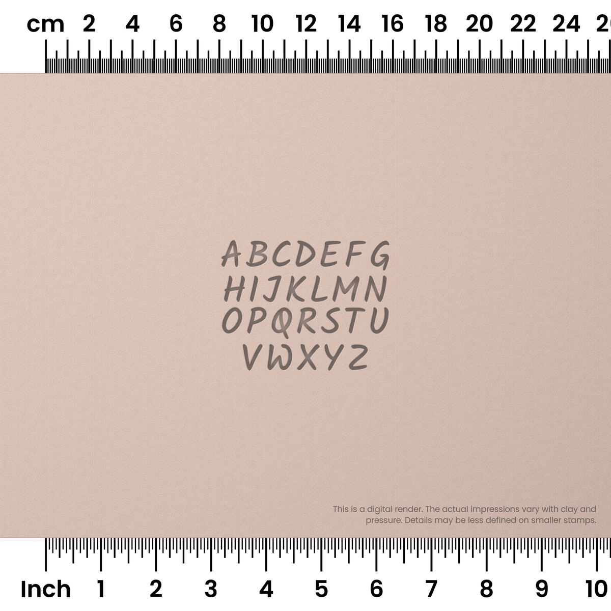 Kalam | All Caps | Alphabet Stamp Sets - Ceramind® Tools