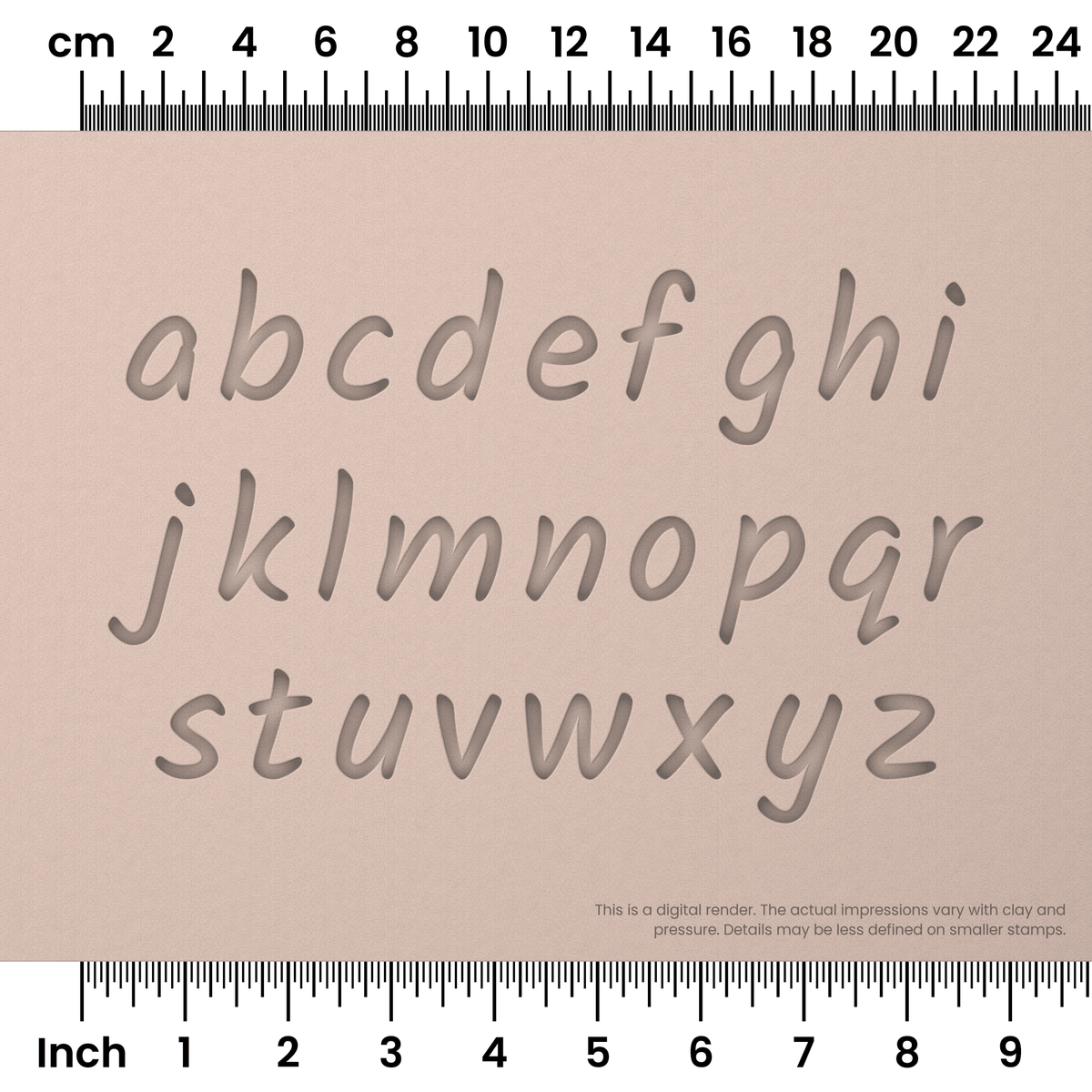 Kalam | Lowercase | Alphabet Stamp Sets - Ceramind® Tools