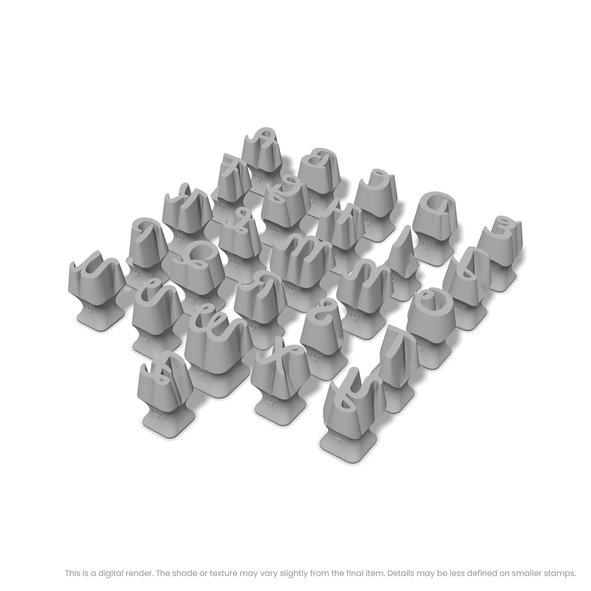 Leckerli One | All Caps | Alphabet Stamp Sets - Ceramind® Tools